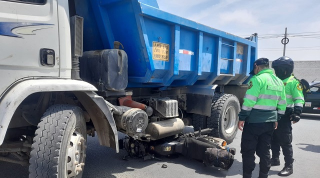 Padre de familia salva de morir en accidente de tránsito en Nuevo Chimbote