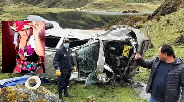 Áncash: cantante folclórica Nancy Bolo y chofer murieron en fatal accidente en Pomabamba