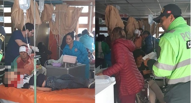 Áncash: 10 heridos dejó como saldo la volcadura de una minivan en la carretera a Recuay