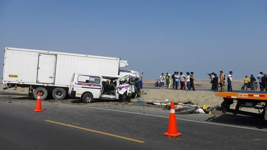 Cuatro muertos en fatal accidente en Guadalupito