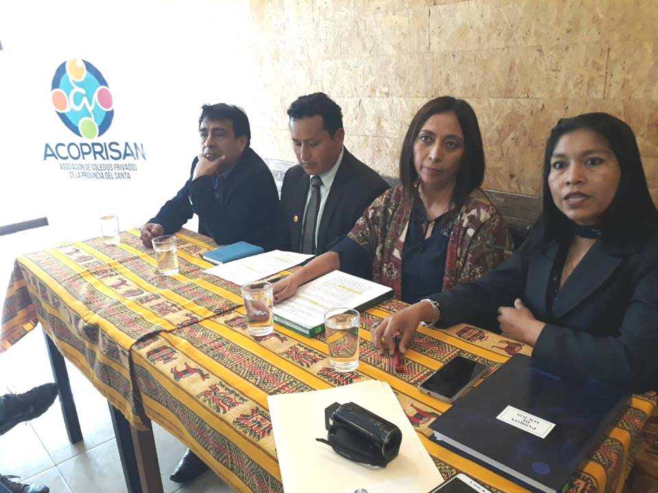 Conforman asociación de colegios privados en la provincia del Santa