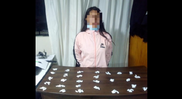 Intervienen a una adolescente de 14 años con 145 envoltorios de PBC en Chimbote