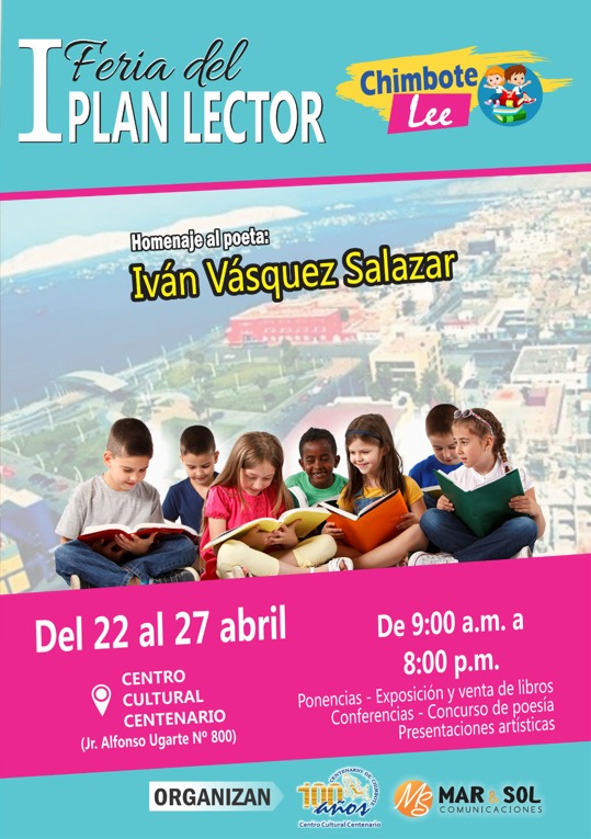 Feria del Plan Lector “Chimbote Lee”, inicia este 22 de abril en el Centro Cultural Centenario