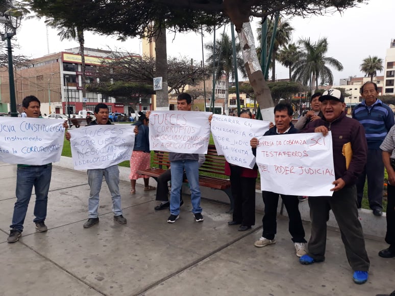 Unos 50 agricultores del Valle Santa y Lacramarca perdieron sus tierras por deuda con bancos