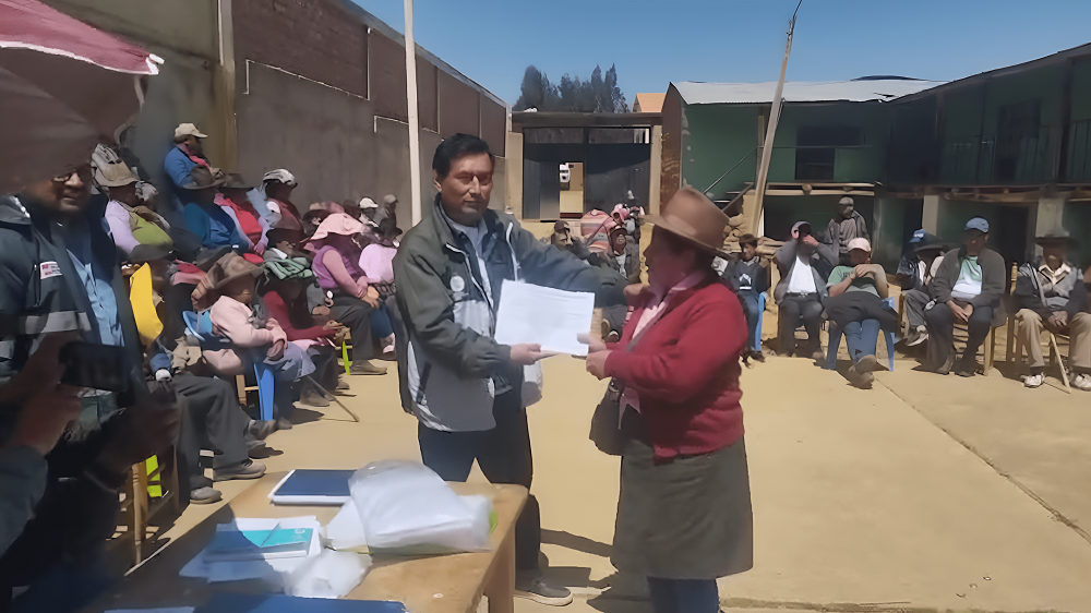 ANA entrega 296 certificados nominativos de uso de agua en Aija