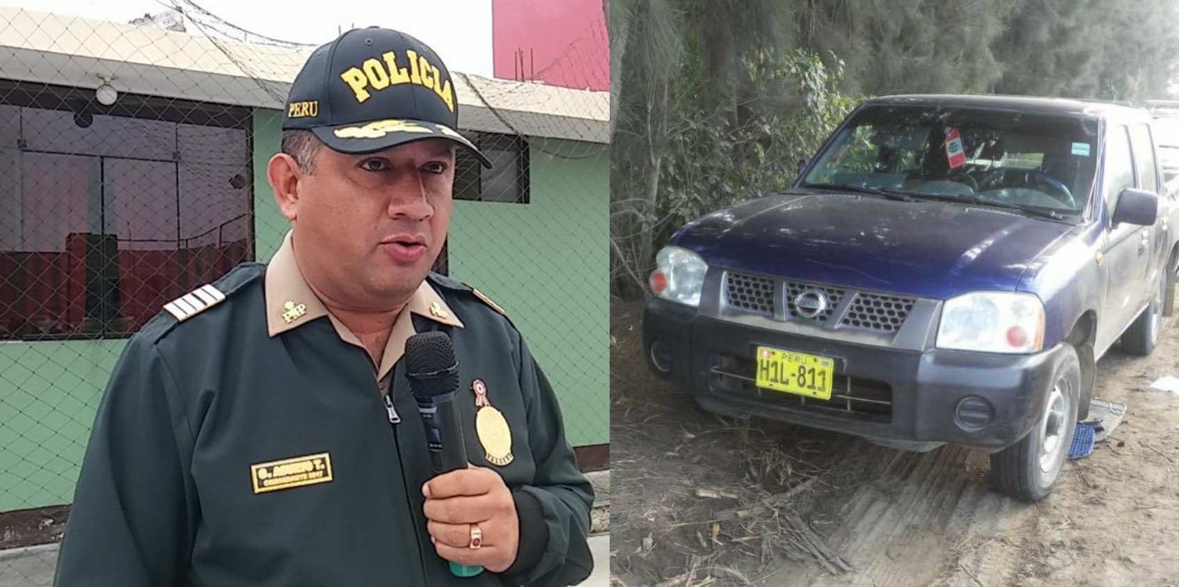 Efectivos policiales recuperan camioneta robada a trabajadores de Sedachimbote