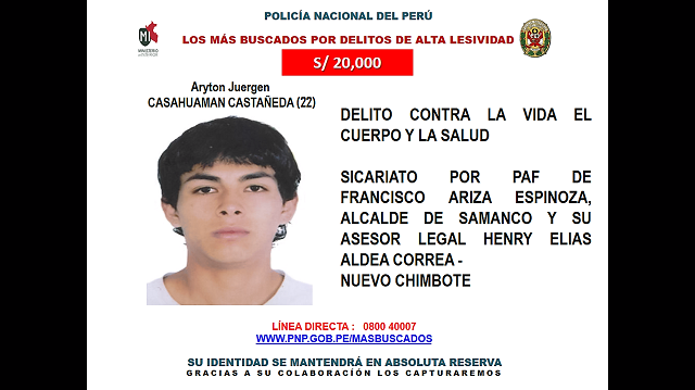 Implicado en asesinato de exalcalde de Samanco se entregó en Chile, era uno de los más buscados