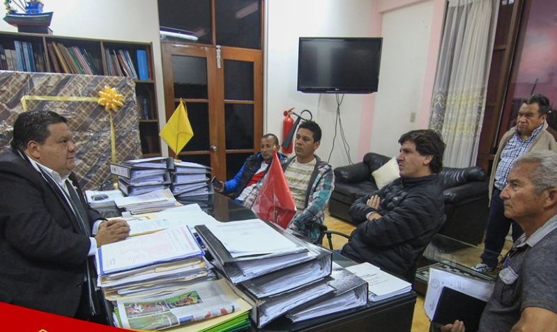 Chimbote: funcionario del IPD realiza visita de trabajo a alcalde Roberto Briceño