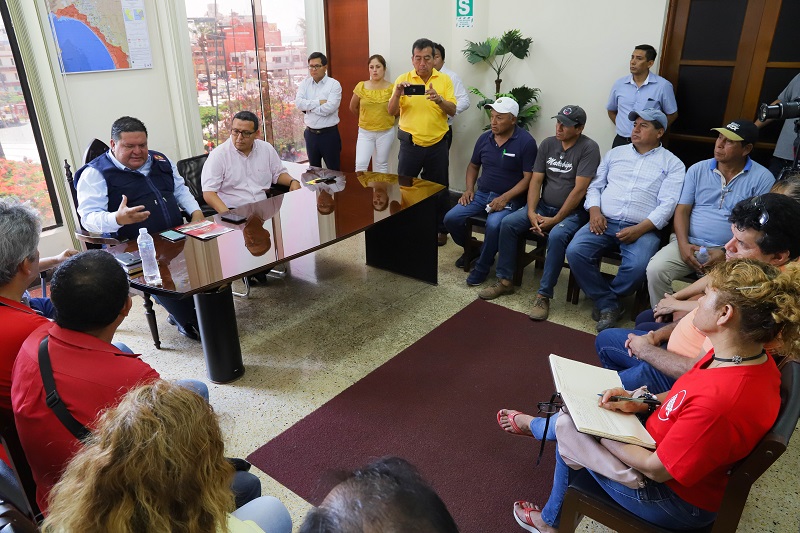 Alcalde se reunió con agricultores y tomaron acuerdos a favor del proyecto Chinecas