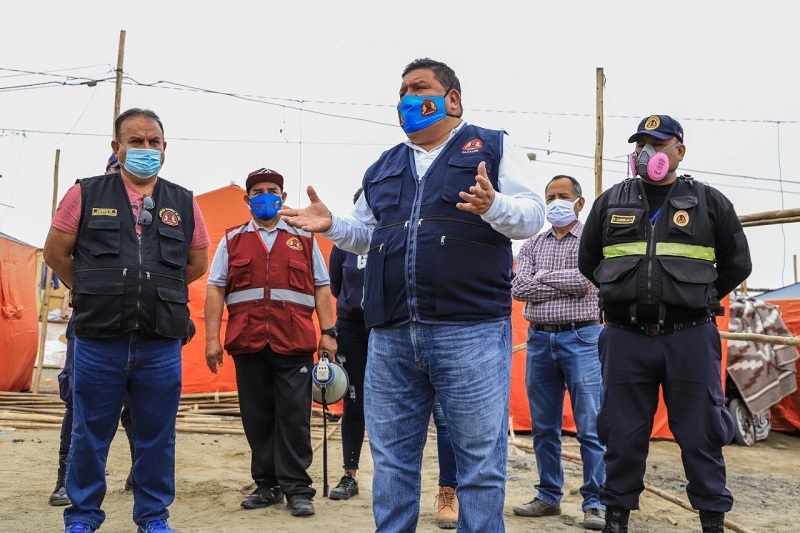 Alcalde Briceño  anunció lotización en A.H. Jhoselyn Álvarez en Nuevo chimbote