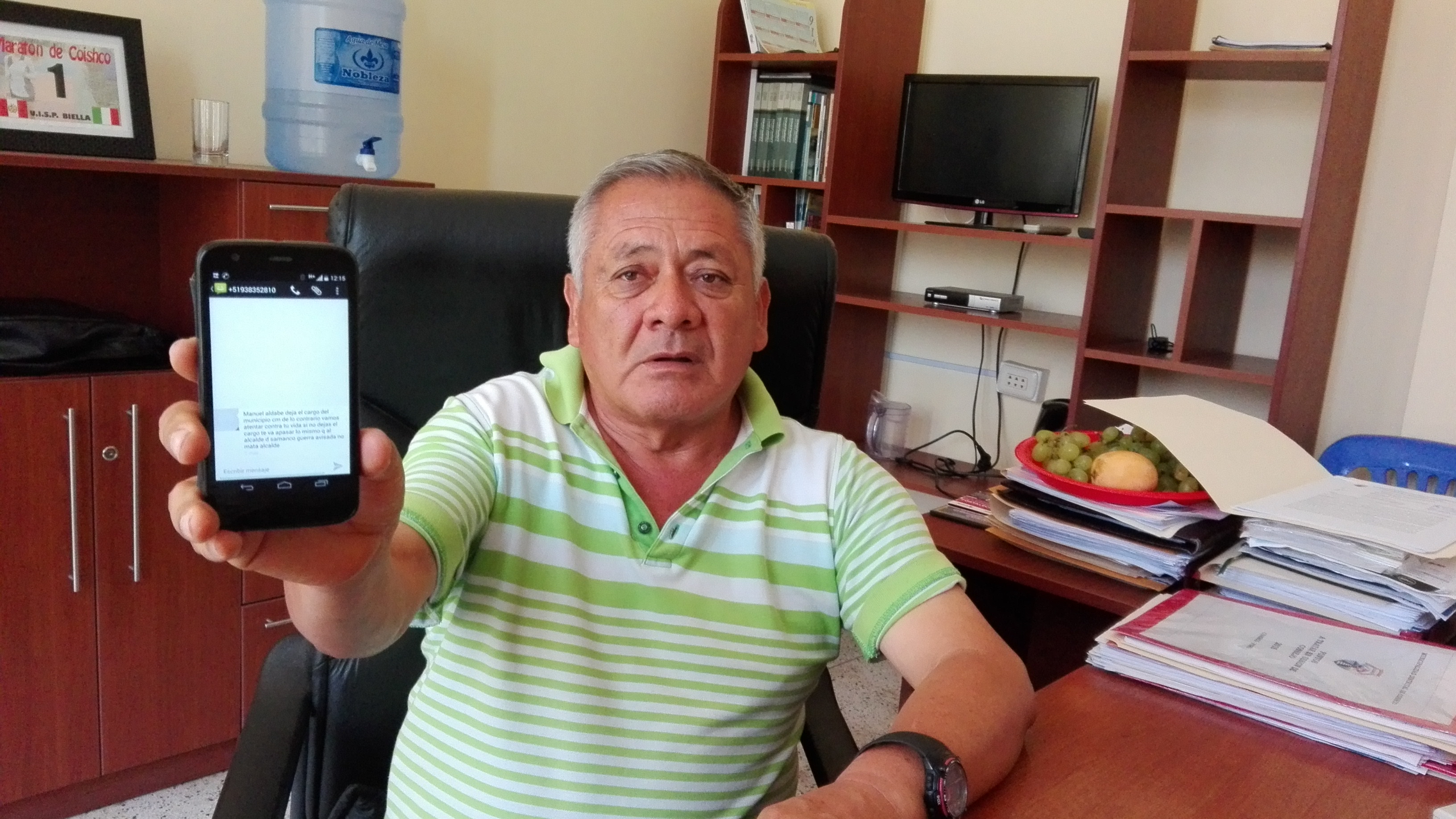 Amenazan de muerte a alcalde de Coishco, le dicen que volarán su cabeza sino deja el cargo