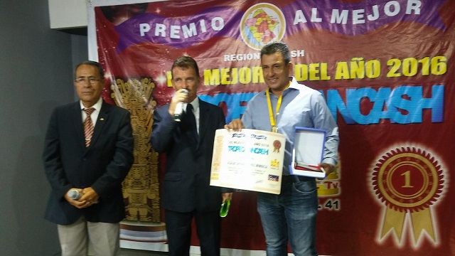 Alcalde de Casma destacó zona arqueológica de Chankillo durante premiación Áncash 2017 en Chimbote