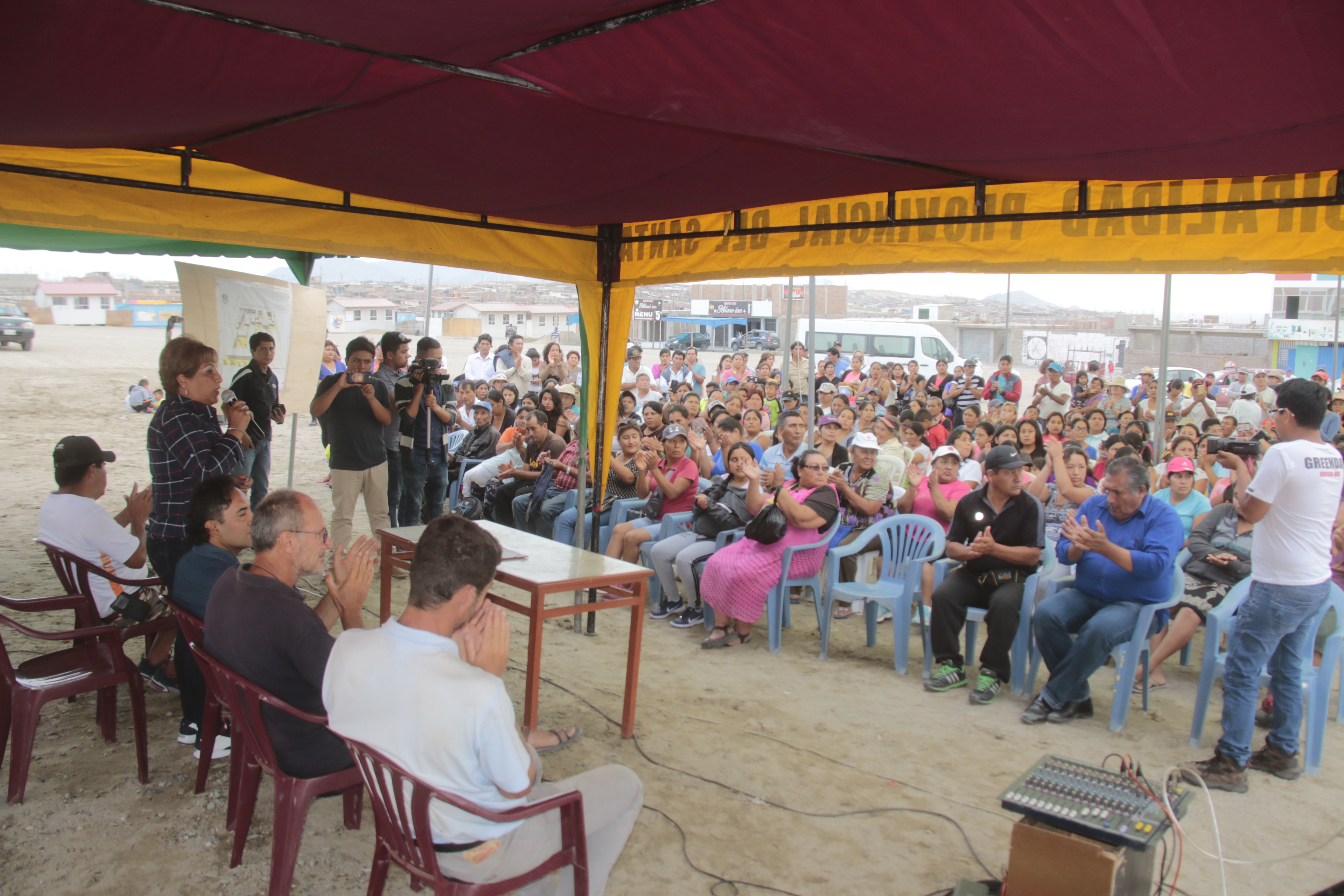 Chimbote: alcaldesa espera que en próxima sesión del GRA se transfieran terrenos de Chinecas a Bienes Nacionales