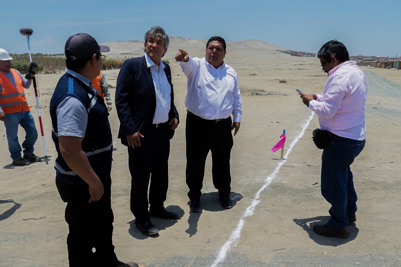 Chimbote: alcalde provincial inspeccionó trazados de la futura Vía de Evitamiento 