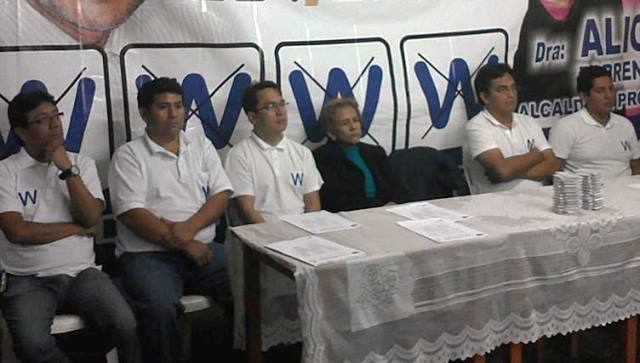 Hoja de vida de candidato a alcaldía provincial del Santa, María Barrenechea