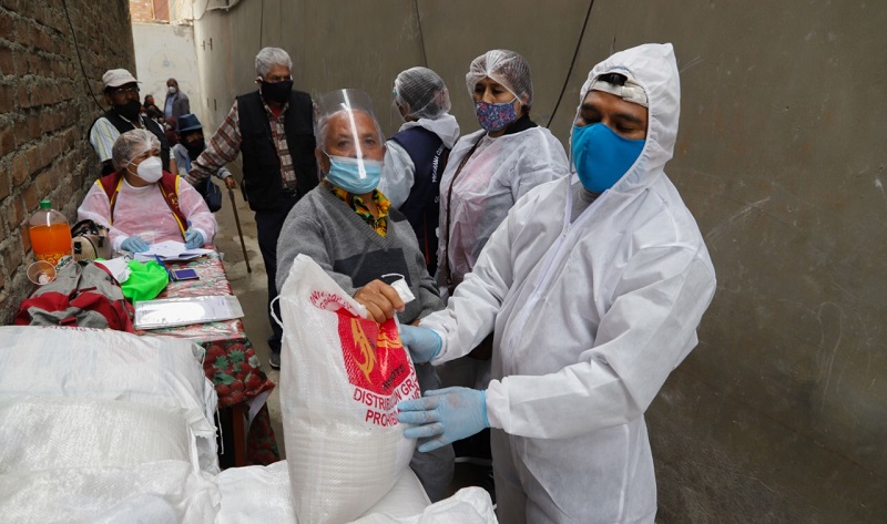 Comuna del Santa garantiza alimentación de personas con discapacidad durante la emergencia