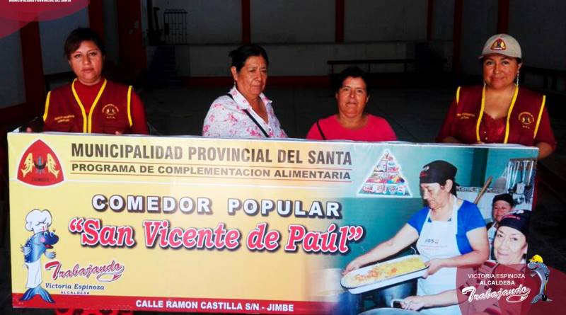 Distribuyen alimentos a comedores populares en distritos de la provincia del Santa