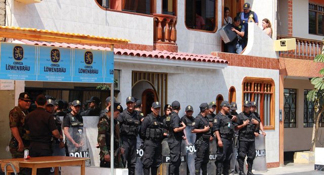 Chimbote: policía incauta CPUs y otros objetos en vivienda de César Alvarez