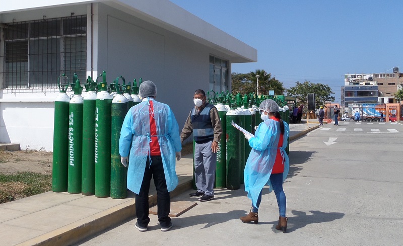 Contraloría solicita adoptar medidas correctivas para almacenamiento y suministro de oxígeno