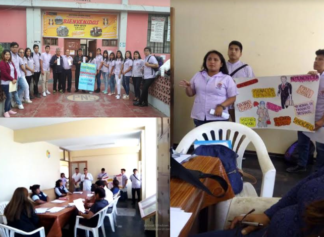 Estudiantes de Farmacia de Uladech Católica dictaron charla a trabajadores de colegios de Chimbote