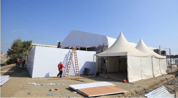 Módulo para 100 camas de pacientes covid-19 en hospital de Nuevo Chimbote tiene un avance del 98%