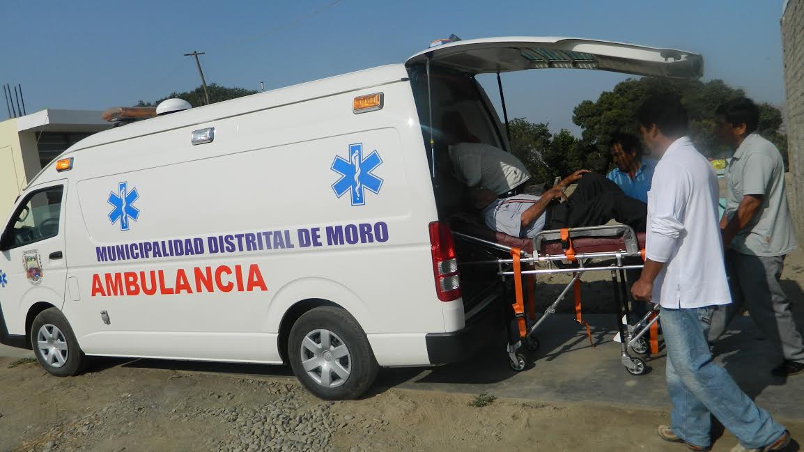 Moro: Ambulancia  municipal atendió más de 600 emergencias en el 2013