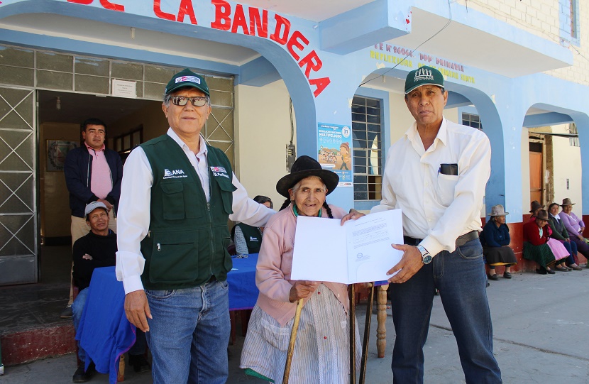 Más de 4500 personas formalizadas en uso de agua superficial en Áncash