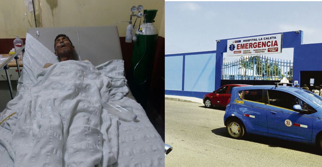 Piden apoyo para anciano que se encuentra abandonado en hospital La Caleta de Chimbote