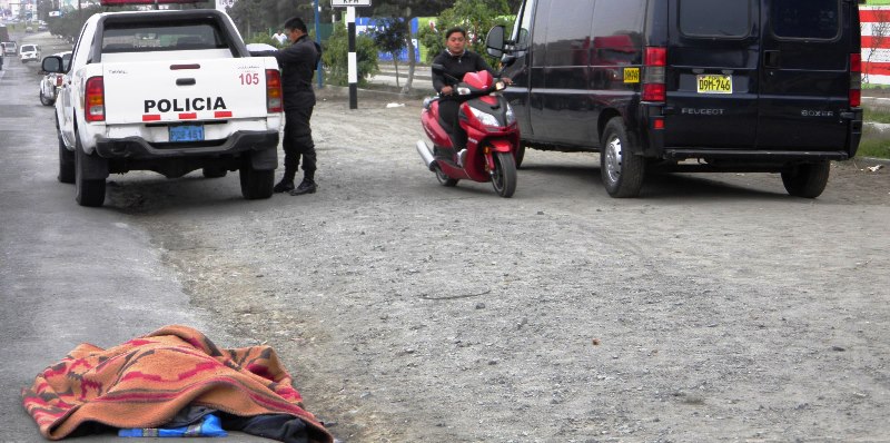 Anciano muere atropellado en la “Panamericana” frente al Vivero Forestal