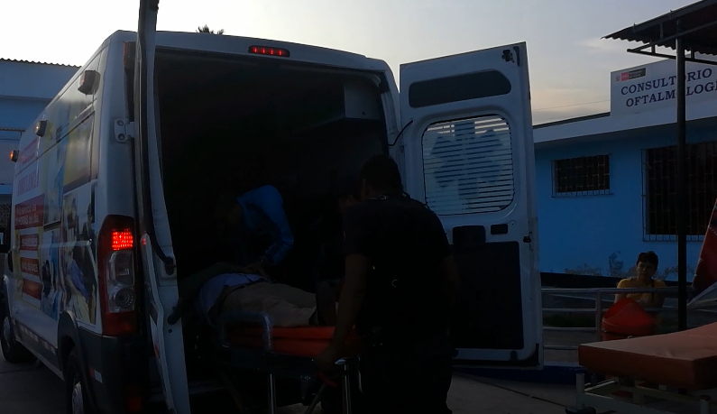 Chimbote: personal de rescate auxilió a anciano con problemas respiratorios