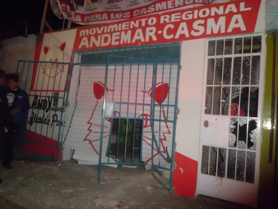 Local partidario de Ande Mar en Casma sufre atentado