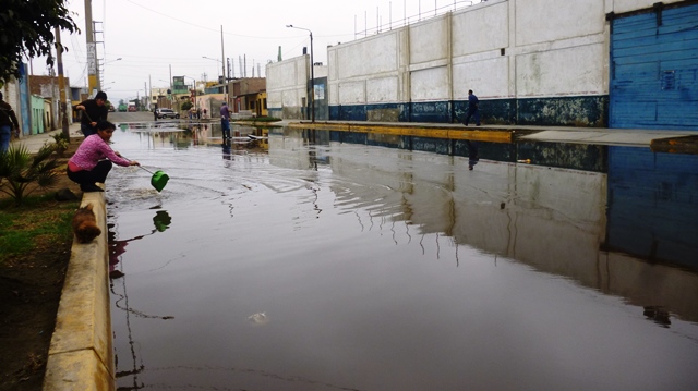 Nuevamente se produce aniego en pueblo joven Florida Baja