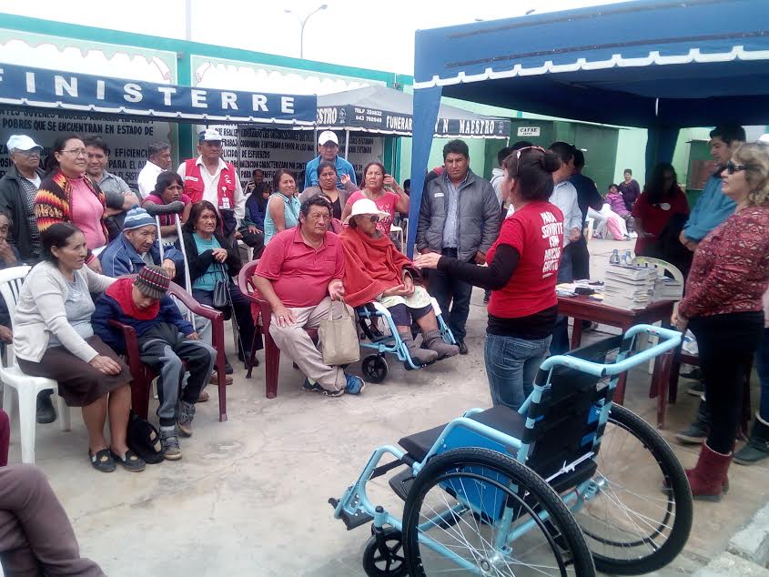 Chimbote: Beneficencia entregó 50 sillas de ruedas a familias en pobreza extrema