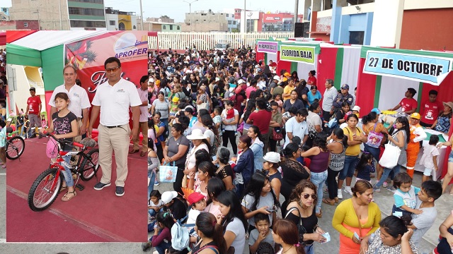 Niños de la zona costera de Chimbote celebran navidad con regalos y show artístico