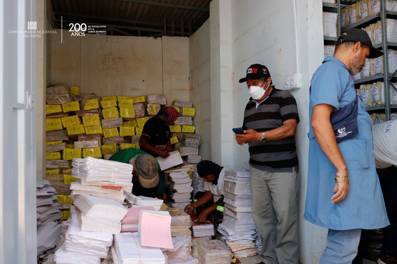 Corte del Santa entregó dos mil expedientes administrativos con más de 30 años de antigüedad al Archivo Regional
