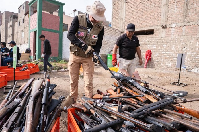 Sucamec destruye más de 8200 armas de fuego para evitar su uso con fines delictivos