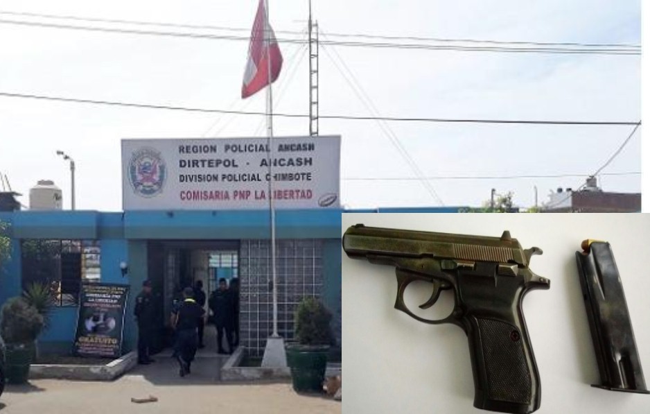 Chimbote: Policía recupera arma de fuego que fue usada durante asalto