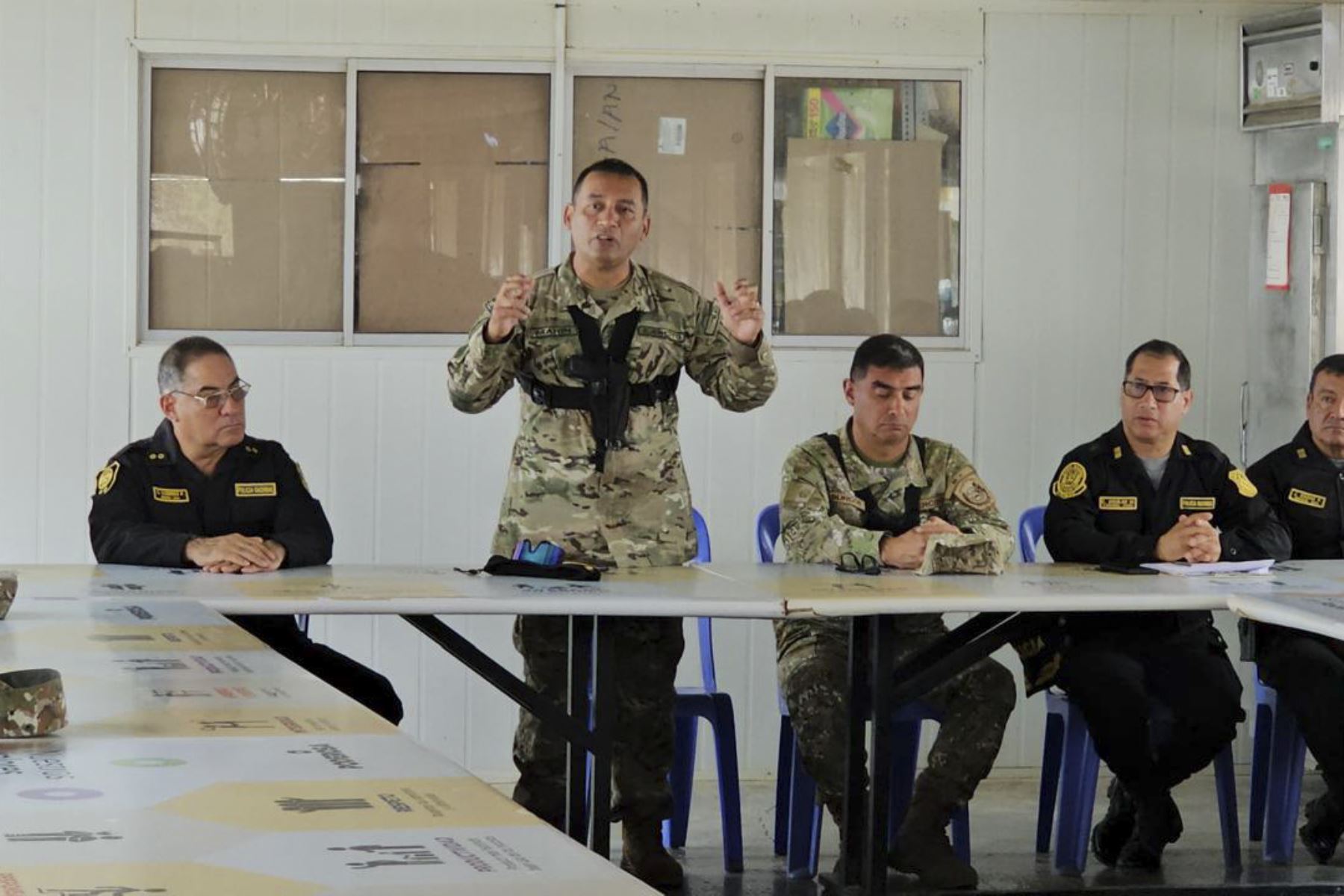 Fuerzas Armadas y Policía Nacional se reúnen para reforzar la lucha contra el crimen en Pataz