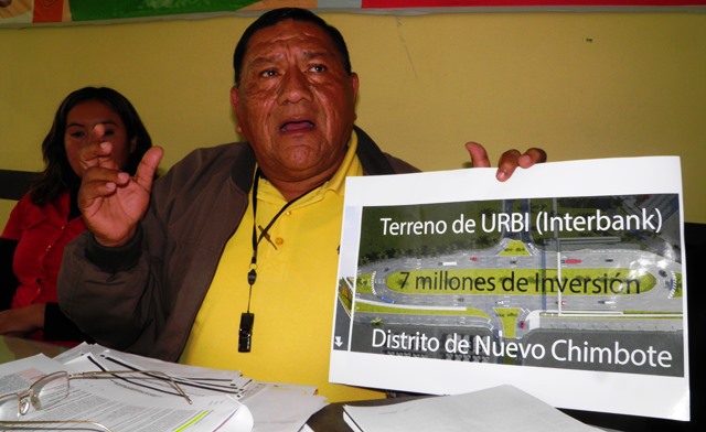  Arroyo cuestiona construcción de óvalo que financiará Interbank en Nuevo Chimbote