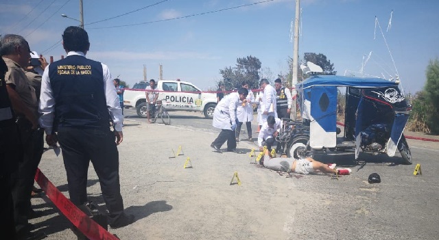 Mototaxista fue asesinado de 11 balazos en Nuevo Chimbote en un aparente ajuste de cuentas