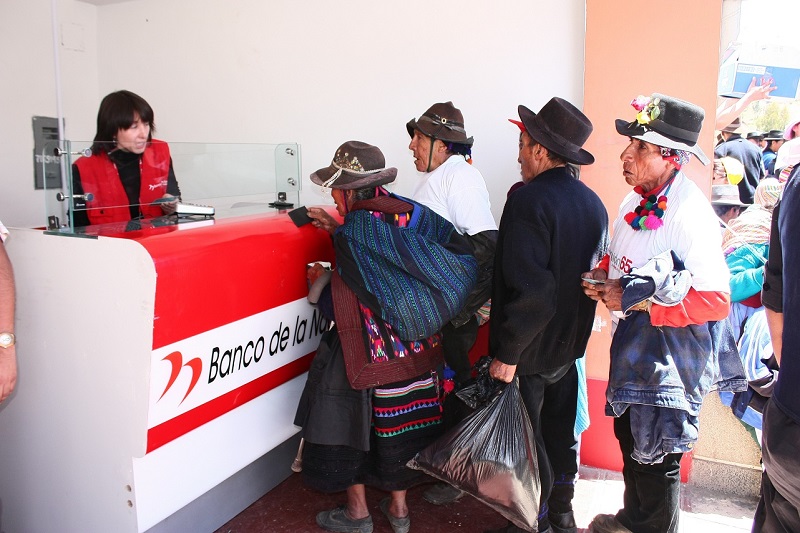 Veinte agencias del Banco de la Nación de provincias pagarán Pensión 65 este 16 de febrero