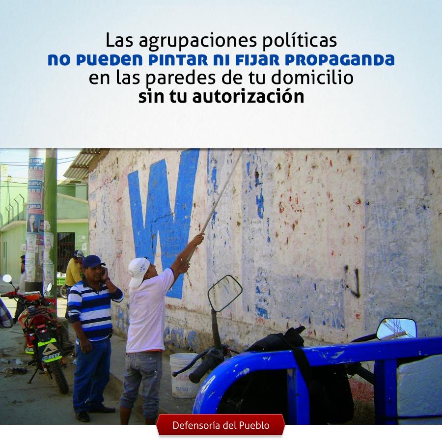 ¡Atención con las pintas electorales! 