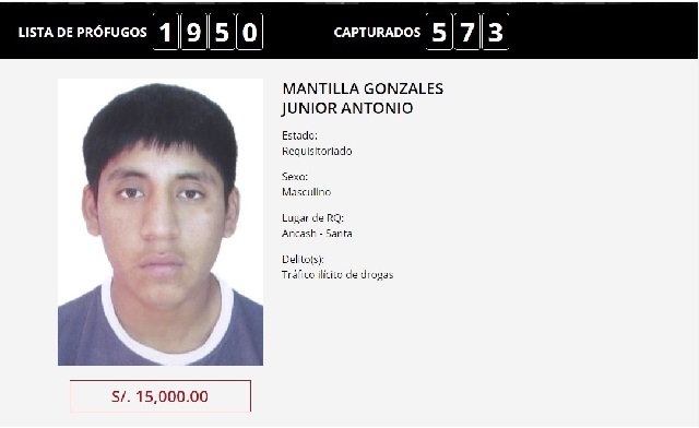 Policías capturan en Nuevo Chimbote a uno de los “Más Buscados” por tráfico ilícito de drogas