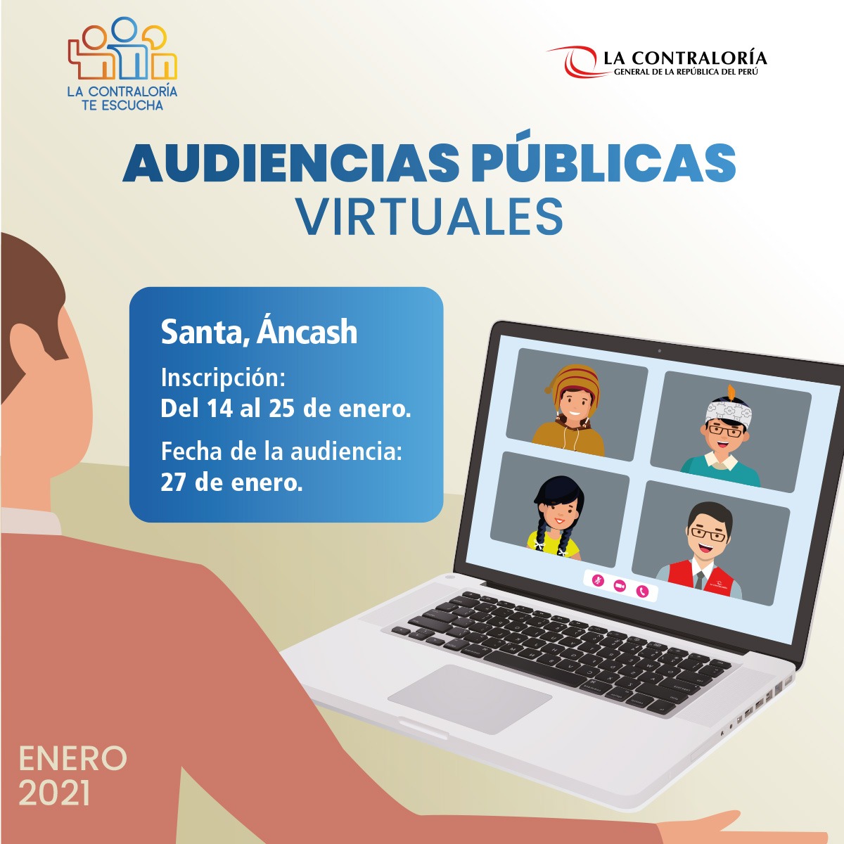  Contraloría recogerá alertas de la provincia del Santa en audiencia pública virtual