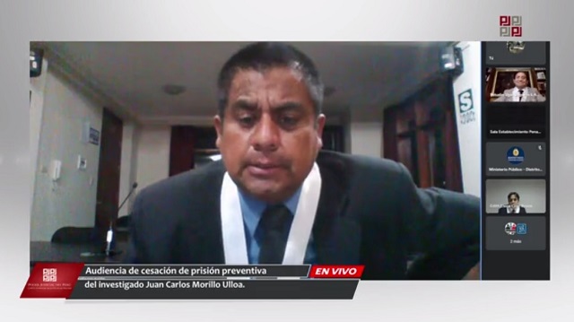 Juez se pronunciará en 72 horas sobre pedido de cese de prisión preventiva de Morillo