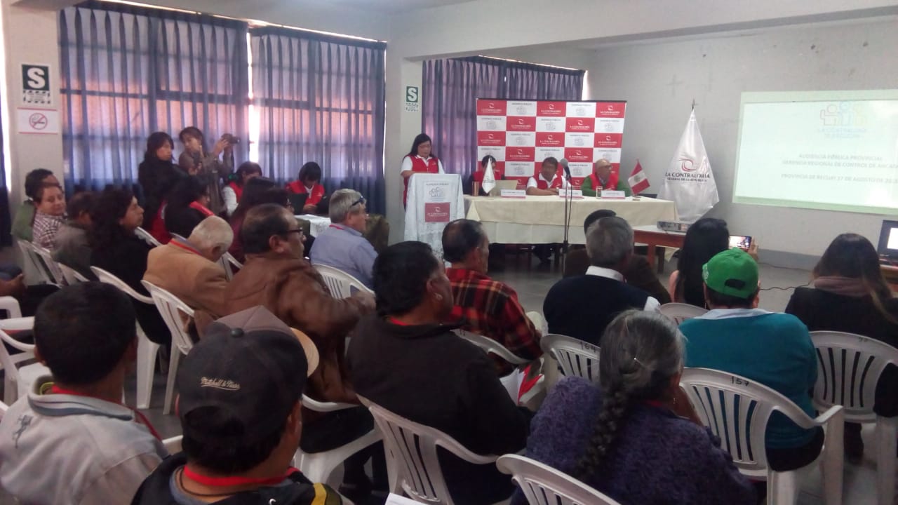 Áncash: población denunció gestión de obras en audiencia pública en Recuay