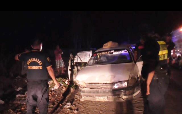 Bebé resultó herida tras choque se auto y carretas que trasladaban 'panca'