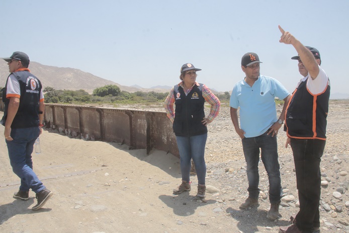 Autoridades inspeccionan sector del río Nepeña donde se ejecutarán trabajos de prevención 