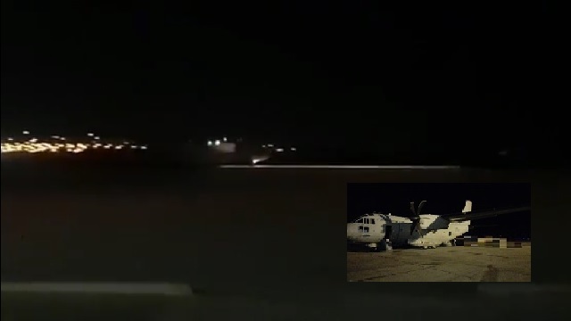 Aviones Spartan de la Fuerza Aérea realizan prácticas de visión nocturna en aeropuerto de Chimbote