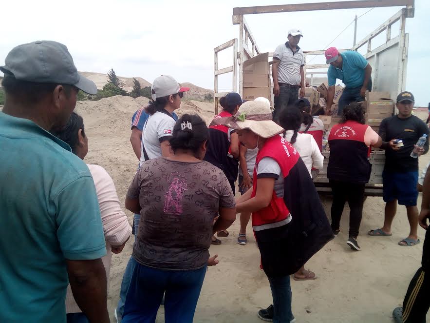 Beneficencia de Chimbote llevó ayuda a familias damnificadas de Cascajal y Rinconada